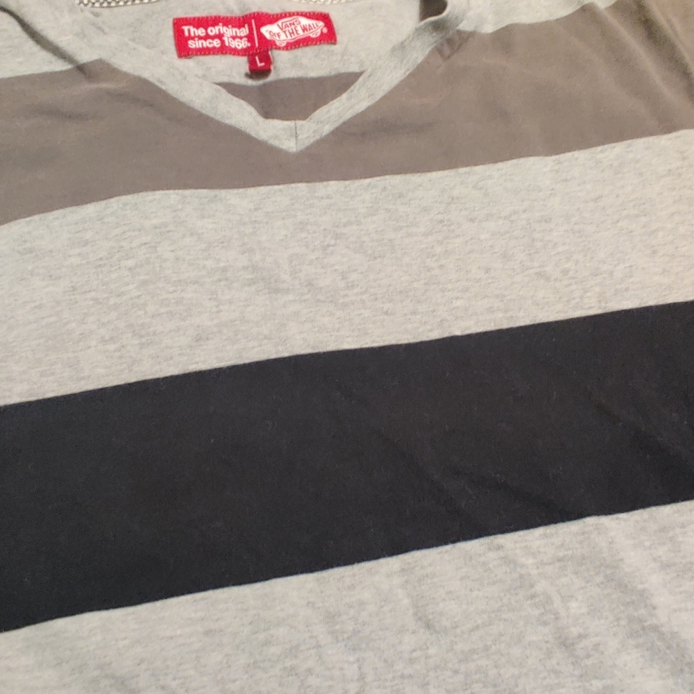 Vans Grey on Grey Striped Tee